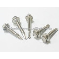 large stock low price stainless steel Hex flange bolt, flange screw